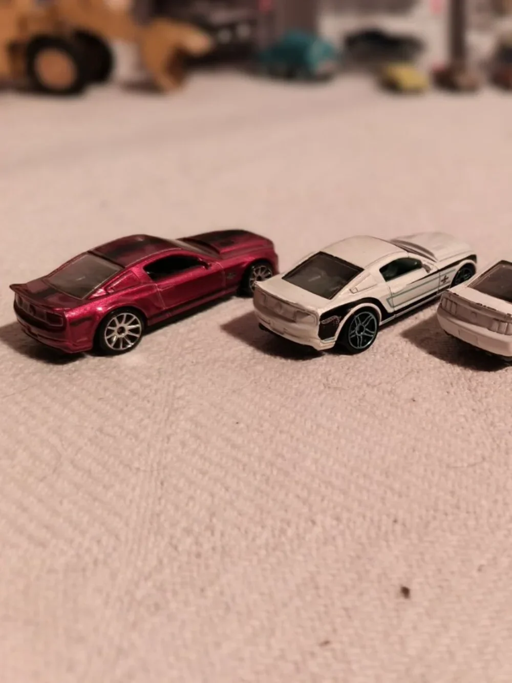 HOT WHEELS & MAISTO FORD MUSTANG/SHELBY 4-CAR DIECAST LOT